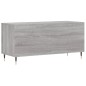 vidaXL Mueble para discos madera contrachapada gris Sonoma 100x38x48cm vidaXL Mueble para discos madera contrachapada gris Sonoma 100x38x48cm