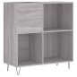 vidaXL Mueble discos madera contrachapada gris Sonoma 84,5x38x89 cm vidaXL Mueble discos madera contrachapada gris Sonoma 84,5x38x89 cm