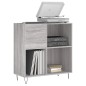 vidaXL Mueble discos madera contrachapada gris Sonoma 84,5x38x89 cm vidaXL Mueble discos madera contrachapada gris Sonoma 84,5x38x89 cm