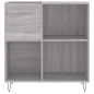 vidaXL Mueble discos madera contrachapada gris Sonoma 84,5x38x89 cm vidaXL Mueble discos madera contrachapada gris Sonoma 84,5x38x89 cm
