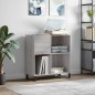 vidaXL Mueble discos madera contrachapada gris Sonoma 84,5x38x89 cm vidaXL Mueble discos madera contrachapada gris Sonoma 84,5x38x89 cm