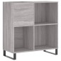 vidaXL Mueble discos madera contrachapada gris Sonoma 84,5x38x89 cm vidaXL Mueble discos madera contrachapada gris Sonoma 84,5x38x89 cm