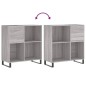 vidaXL Mueble discos madera contrachapada gris Sonoma 84,5x38x89 cm vidaXL Mueble discos madera contrachapada gris Sonoma 84,5x38x89 cm