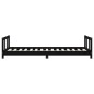 vidaXL Estructura de cama para niños madera de pino negro 90x190 cm vidaXL Estructura de cama para niños madera de pino negro 90x190 cm