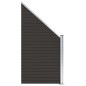 vidaXL Panel de valla WPC negro 95x(105-180) cm vidaXL Panel de valla WPC negro 95x(105-180) cm