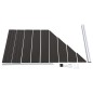 vidaXL Panel de valla WPC negro 95x(105-180) cm vidaXL Panel de valla WPC negro 95x(105-180) cm
