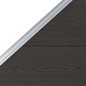vidaXL Panel de valla WPC negro 95x(105-180) cm vidaXL Panel de valla WPC negro 95x(105-180) cm