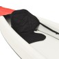 vidaXL Kayak inflable poliéster rojo 424x81x31 cm