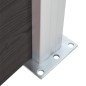 vidaXL Panel de valla WPC negro 95x(105-180) cm vidaXL Panel de valla WPC negro 95x(105-180) cm