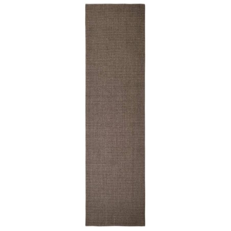 vidaXL Alfombra de sisal natural marrón 66x250 cm