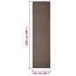 vidaXL Alfombra de sisal natural marrón 66x250 cm