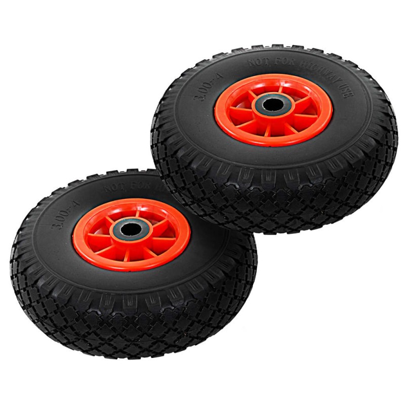 vidaXL Ruedas de carrito de sacos 2 uds PU macizo 3.00-4 260x85 mm vidaXL Ruedas de carrito de sacos 2 uds PU macizo 3.00-4 260x85 mm