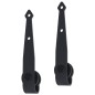 vidaXL Kit mini puerta corredera de armario acero carbono 200 cm