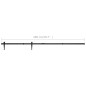 vidaXL Kit mini puerta corredera de armario acero carbono 200 cm