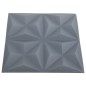 vidaXL Paneles de pared 3D 48 unidades 50x50 cm gris origami 12 m² vidaXL Paneles de pared 3D 48 unidades 50x50 cm gris origami 12 m²