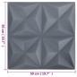 vidaXL Paneles de pared 3D 48 unidades 50x50 cm gris origami 12 m² vidaXL Paneles de pared 3D 48 unidades 50x50 cm gris origami 12 m²