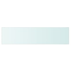 vidaXL Panel de estante vidrio claro 80x20 cm