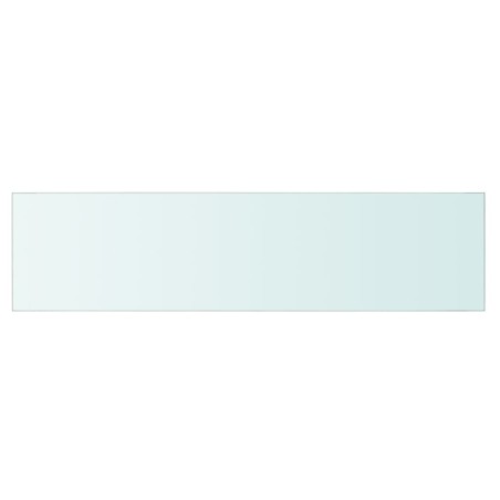 vidaXL Panel de estante vidrio claro 80x20 cm