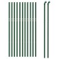 vidaXL Cerca de alambre de acero galvanizado verde 0,8x25 m vidaXL Cerca de alambre de acero galvanizado verde 0,8x25 m