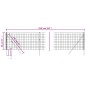 vidaXL Cerca de alambre de acero galvanizado verde 0,8x25 m vidaXL Cerca de alambre de acero galvanizado verde 0,8x25 m