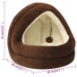 vidaXL Cama para gatos color marrón y crema 40x40x35 cm vidaXL Cama para gatos color marrón y crema 40x40x35 cm