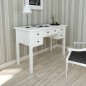 vidaXL Escritorio con 5 cajones blanco vidaXL Escritorio con 5 cajones blanco