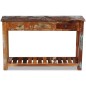 vidaXL Mesa consola madera maciza reciclada 120x30x76 cm