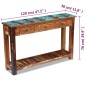 vidaXL Mesa consola madera maciza reciclada 120x30x76 cm