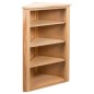 vidaXL Estantería de esquina madera maciza de roble 59x36x100 cm vidaXL Estantería de esquina madera maciza de roble 59x36x100 cm