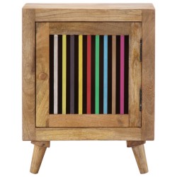vidaXL Mesita de noche de madera maciza de mango 40x30x50 cm