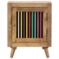 vidaXL Mesita de noche de madera maciza de mango 40x30x50 cm vidaXL Mesita de noche de madera maciza de mango 40x30x50 cm