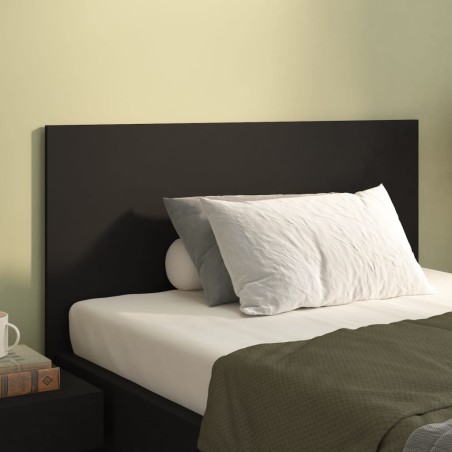 vidaXL Cabecero de cama madera contrachapada negro 120x1,5x80 cm