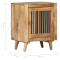 vidaXL Mesita de noche de madera maciza de mango 40x30x50 cm vidaXL Mesita de noche de madera maciza de mango 40x30x50 cm