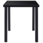 vidaXL Mesa de comedor de vidrio templado negro 140x70x75 cm vidaXL Mesa de comedor de vidrio templado negro 140x70x75 cm