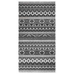 vidaXL Alfombra de exterior tejido plano gris oscuro 80x150 cm