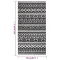 vidaXL Alfombra de exterior tejido plano gris oscuro 80x150 cm