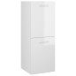 vidaXL Juego de muebles de baño madera de ingeniería blanco brillo vidaXL Juego de muebles de baño madera de ingeniería blanco brillo