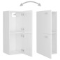 vidaXL Juego de muebles de baño madera de ingeniería blanco brillo vidaXL Juego de muebles de baño madera de ingeniería blanco brillo