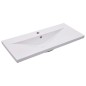vidaXL Juego de muebles de baño madera de ingeniería blanco brillo vidaXL Juego de muebles de baño madera de ingeniería blanco brillo