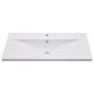 vidaXL Juego de muebles de baño madera de ingeniería blanco brillo vidaXL Juego de muebles de baño madera de ingeniería blanco brillo