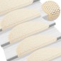 vidaXL Alfombrilla autoadhesiva escalera sisal 15 uds crema 65x21x4 cm vidaXL Alfombrilla autoadhesiva escalera sisal 15 uds crema 65x21x4 cm