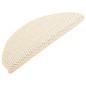 vidaXL Alfombrilla autoadhesiva escalera sisal 15 uds crema 65x21x4 cm vidaXL Alfombrilla autoadhesiva escalera sisal 15 uds crema 65x21x4 cm