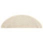vidaXL Alfombrilla autoadhesiva escalera sisal 15 uds crema 65x21x4 cm vidaXL Alfombrilla autoadhesiva escalera sisal 15 uds crema 65x21x4 cm
