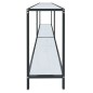 vidaXL Mesa consola vidrio templado blanco 200x35x75,5 cm vidaXL Mesa consola vidrio templado blanco 200x35x75,5 cm