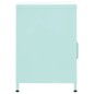 vidaXL Mesita de noche acero verde menta 35x35x51 cm