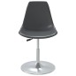 vidaXL Sillas de comedor giratorias 4 unidades PP gris vidaXL Sillas de comedor giratorias 4 unidades PP gris