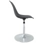 vidaXL Sillas de comedor giratorias 4 unidades PP gris vidaXL Sillas de comedor giratorias 4 unidades PP gris