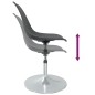 vidaXL Sillas de comedor giratorias 4 unidades PP gris vidaXL Sillas de comedor giratorias 4 unidades PP gris