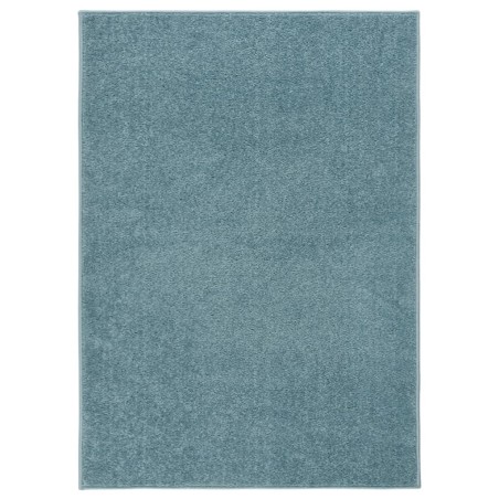 vidaXL Alfombra de pelo corto azul 240x340 cm