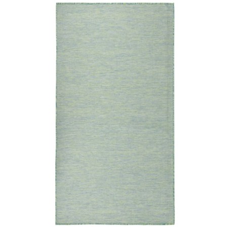 vidaXL Alfombra de exterior de tejido plano turquesa 140x200 cm